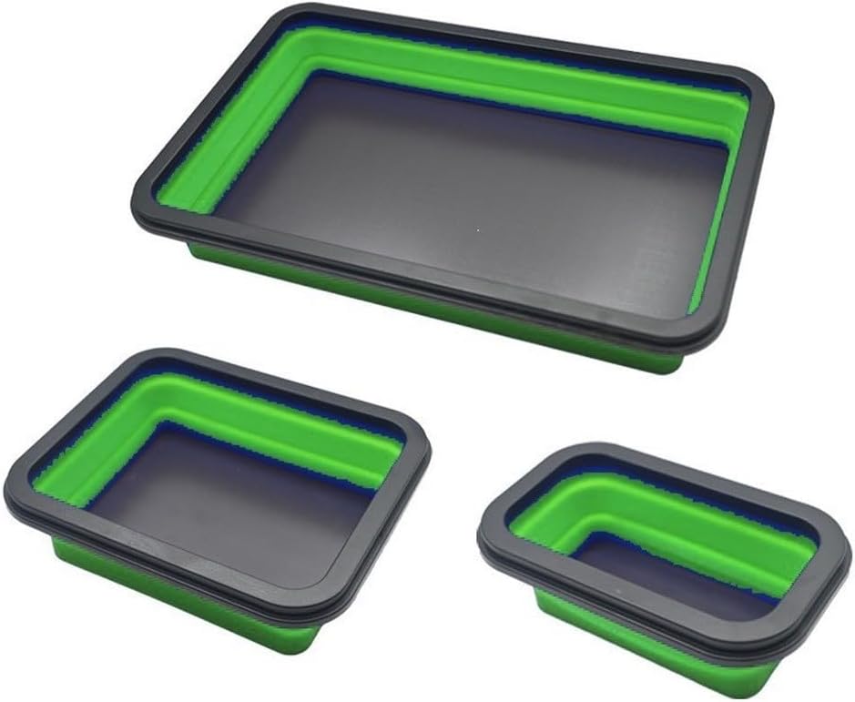Plateau Magnétique Pliable En Silicone Avec Force Magnétique équilibrée Et Structure Pliable Pour Une Utilisation Répétée Dans La Réparation Et La Fabrication (A)