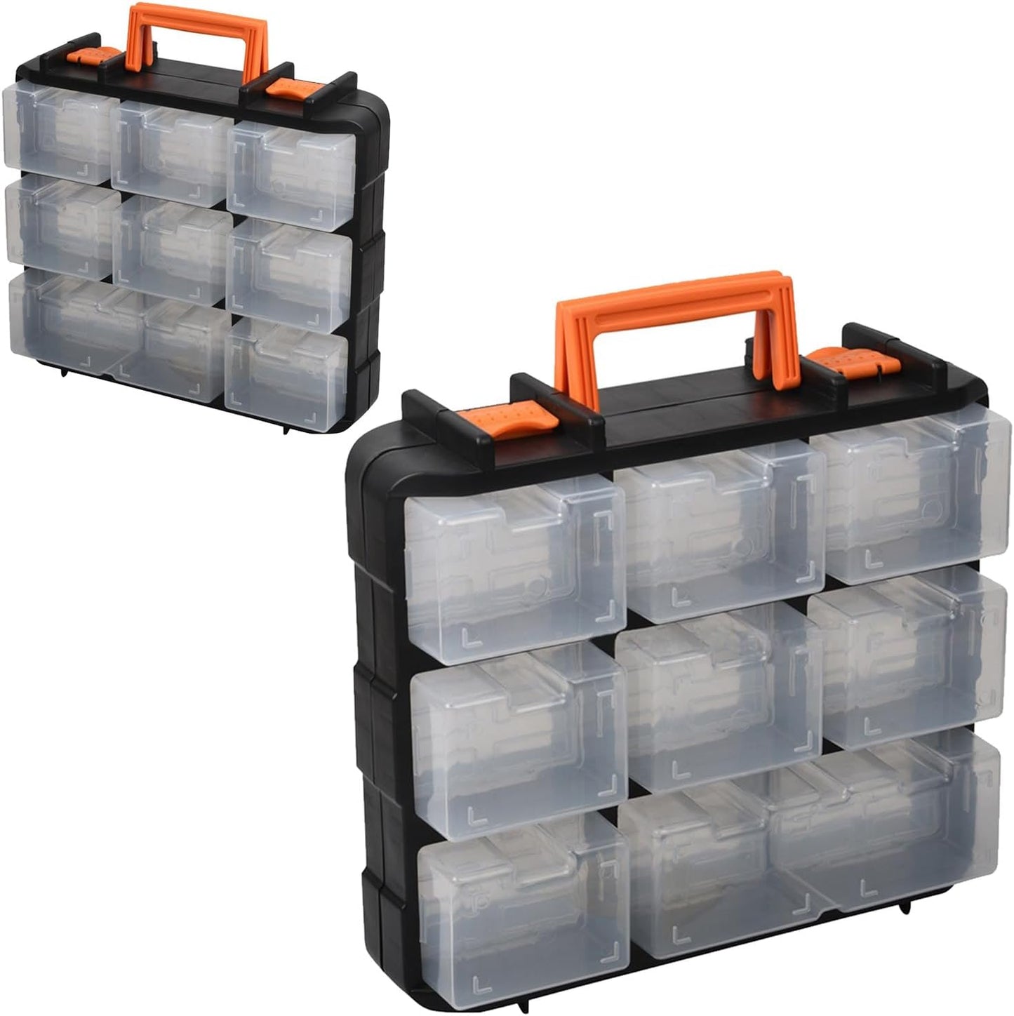 Boîte De Rangement Multifonction Avec Sections Réglables, Idéale Pour Ranger Les Attaches Et Les Petits Accessoires, Boîte à Outils Multi-compartiments