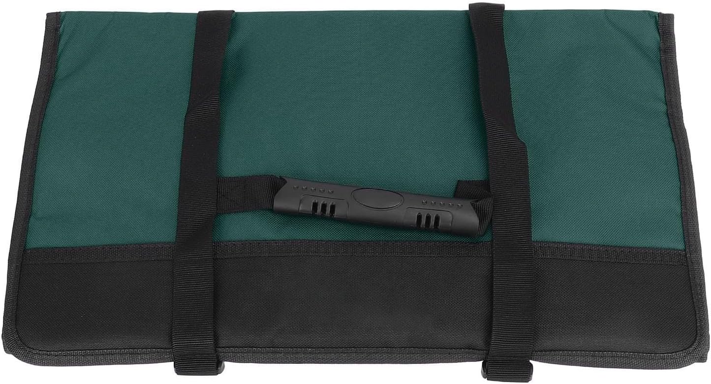 Trousse Rangement Outils, Sac Rouleau Avec Grandes Poches, Capacité Spacieuse, Tissu Oxford Résistant, 78x45cm - Organisation Efficace, Durable Et Portable Pour Électriciens (Rouge)