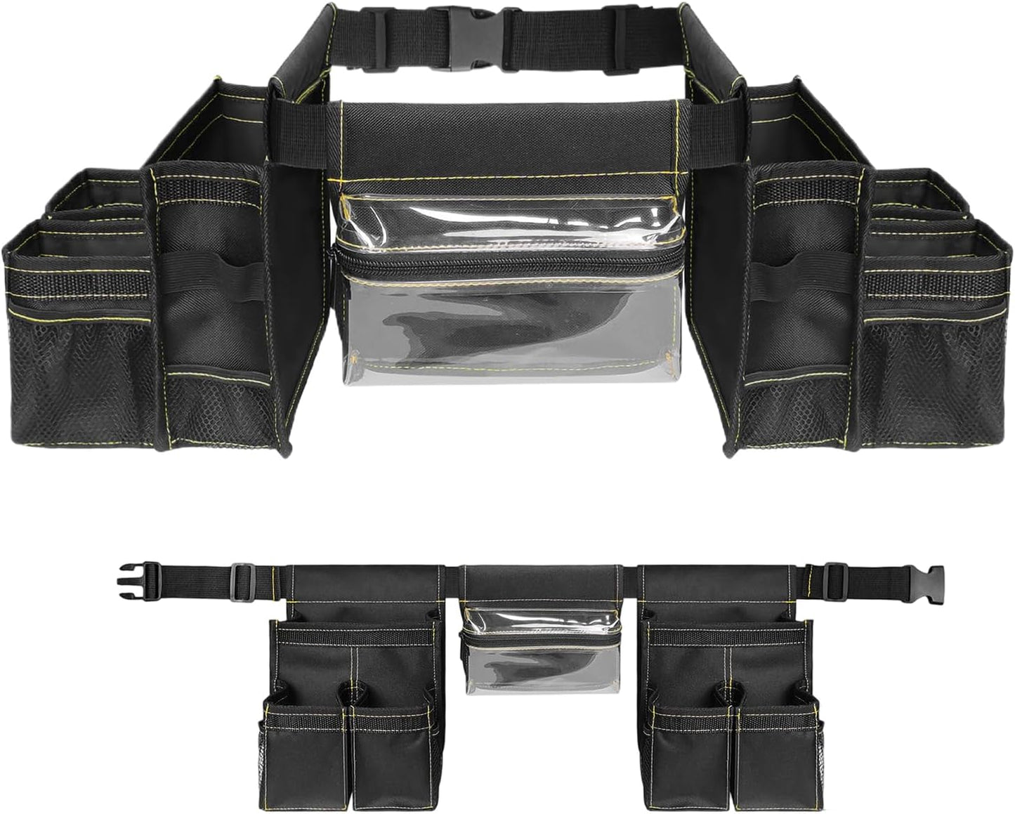 Ceinture à Outils De Jardinage, Sac Banane Réglable, 25 X 20 X 5 Cm, Plusieurs Poches Avec Espace De Rangement Et Design Léger, Ceinture à Outils Imperméable Pour Nettoyage, Ménage, Plomberie