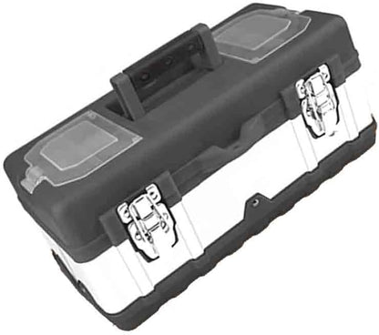  Boîte à Outils En Plastique Portable - Noir - 45 X 24,5 X 20 Cm