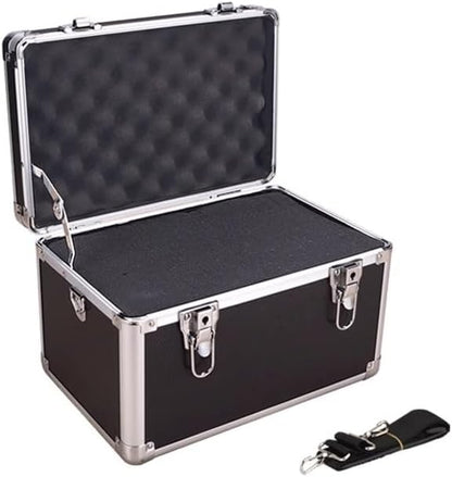  Caisses à Outils Boîte À Outils Multifonctionnelle De Grande Capacité, Quincaillerie Domestique, Beauté Portable En Alliage D'aluminium(Noir)