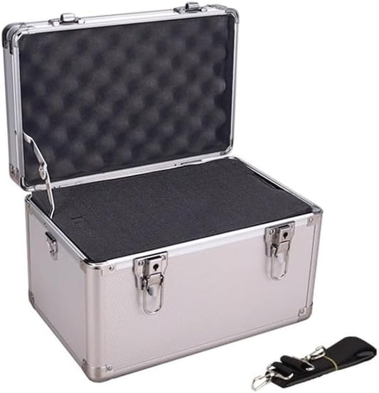  Caisses à Outils Boîte À Outils Multifonctionnelle De Grande Capacité, Quincaillerie Domestique, Beauté Portable En Alliage D'aluminium(Noir)