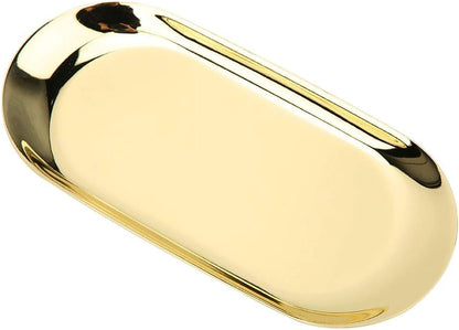  Hidyliu Grand Plateau En Acier Inoxydable, Organisateur D'outils De Bougies D'aromathérapie Pour La Maison Et Le Bureau, Noir 23x9.5cm (L)