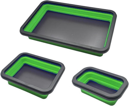  Plateau Magnétique Pliable En Silicone Avec Force Magnétique équilibrée Et Structure Pliable Pour Une Utilisation Répétée Dans La Réparation Et La Fabrication (A)