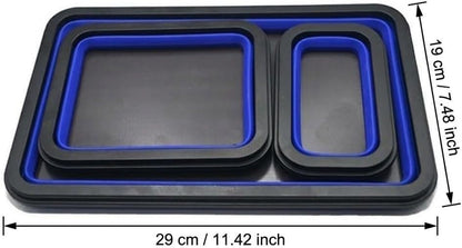  Plateau Magnétique Pliable En Silicone Avec Force Magnétique équilibrée Et Structure Pliable Pour Une Utilisation Répétée Dans La Réparation Et La Fabrication (A)