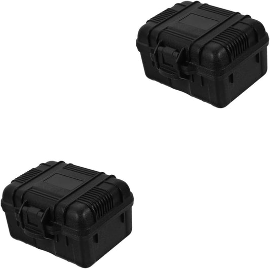  TOYANDONA 2pièces Boîte à Outils Portable Plastique Pour Rangement Outils Organiseur Compact Avec Mousse Prédécoupée Pour Protection Optimale Lors Déplacements