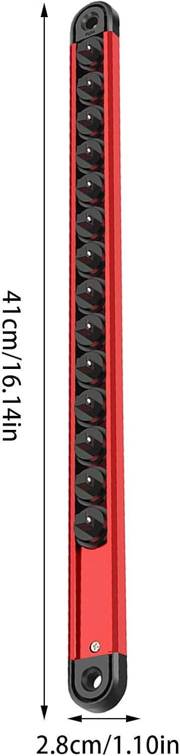  Porte-plaquette, Organisateur De Douille Magnétique - Plateaux De Douille Métrique D'entraînement | Organisateurs De Stockage De Boîtes à Outils En En Aluminium Pour Taille Peu Profonde Et Profonde St