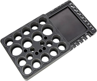  Porte-outils RC En Alliage D'aluminium Avec Support à Vis Magnétique Et Jauges De Longueur Pour Une Configuration Efficace De L'entretien Du Véhicule à Distance (noir)
