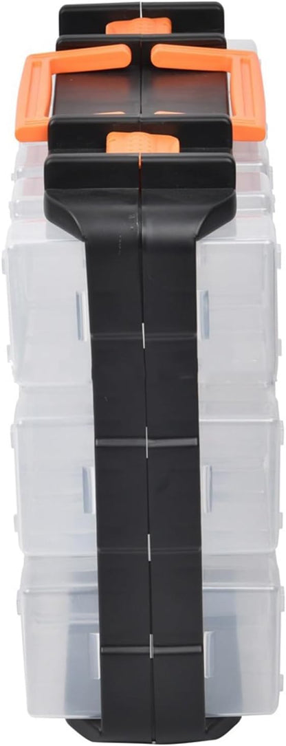  Boîte De Rangement Multifonction Avec Sections Réglables, Idéale Pour Ranger Les Attaches Et Les Petits Accessoires, Boîte à Outils Multi-compartiments