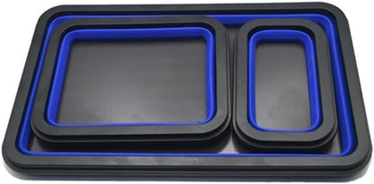  Plateau Magnétique Pliable En Silicone Avec Force Magnétique équilibrée Et Structure Pliable Pour Une Utilisation Répétée Dans La Réparation Et La Fabrication (A)