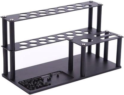  Étagère De Rangement Pour Tournevis, Support D'outils De Réparation De Voiture, Plateau à Vis Intégré, Organiseur Compact, (19,3 X 9 X 11,2 Cm, Alliage D'aluminium), Utilisation De Bureau Et