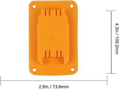  Lot De 3 Porte-outils Pour Perceuse Murale En Plastique ABS 12 V 20 V Avec Vis, Support De Rangement Jaune Pour Atelier, Garage (12 Pièces)