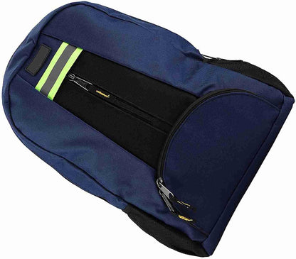  Duokon Sac à Dos Pour électricien 1680D Oxford En Tissu Pour Outils, Rangement Multi-poches, Sangle Réglable, 43 X 31 X 15 Cm, Sac De Voyage Pour électricien Plombier Réparateur (BLUE)