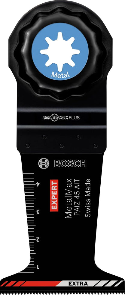  Bosch Accessories 1x Lame Pour Outil Multifonction Expert MetalMax AIZ 32 AIT (pour Acier, Acier Inoxydable, Largeur 32 Mm, Accessoire Outil Multifonction), Noir