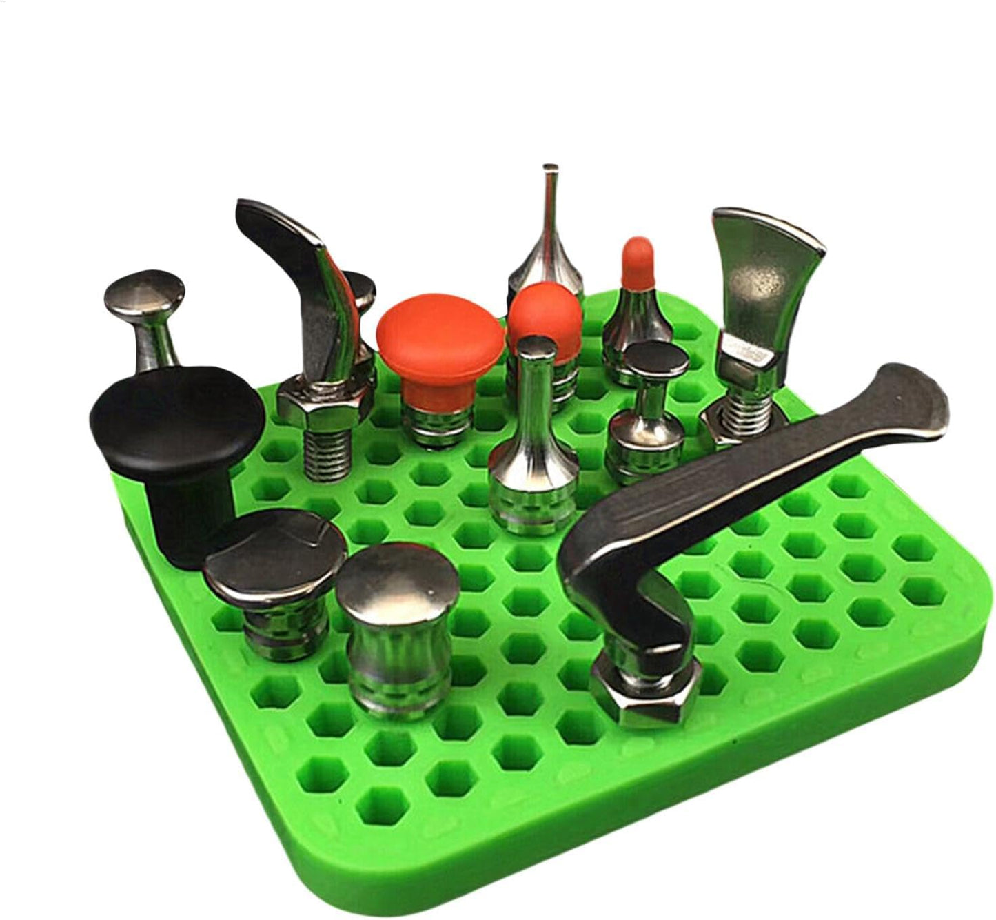  Boîte à Vis | Organiseur à Outils | Organiseur De Petites Pièces | Plateau à Outils En Silicone | Organiseur Polyvalent Pour Mandrin Fileté M8 | Accessoires De Boîte à Outils Pour Une