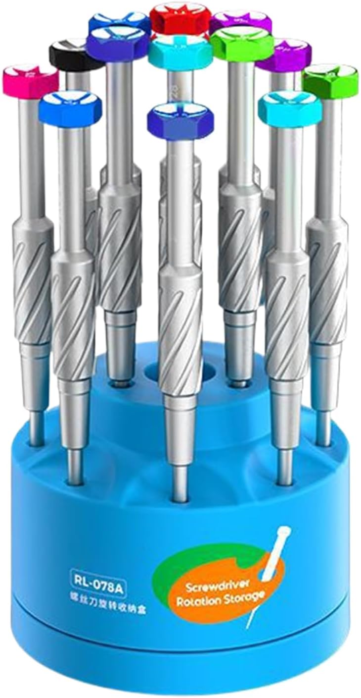 GENERIC Boîte De Rangement Pour Tournevis – Rangement Portable Pour Outils à Main, Support De Tournevis Avec Design Compact, Accessoire D'atelier Avec Accès Facile, Station De Réparation De Bureau De Garage à