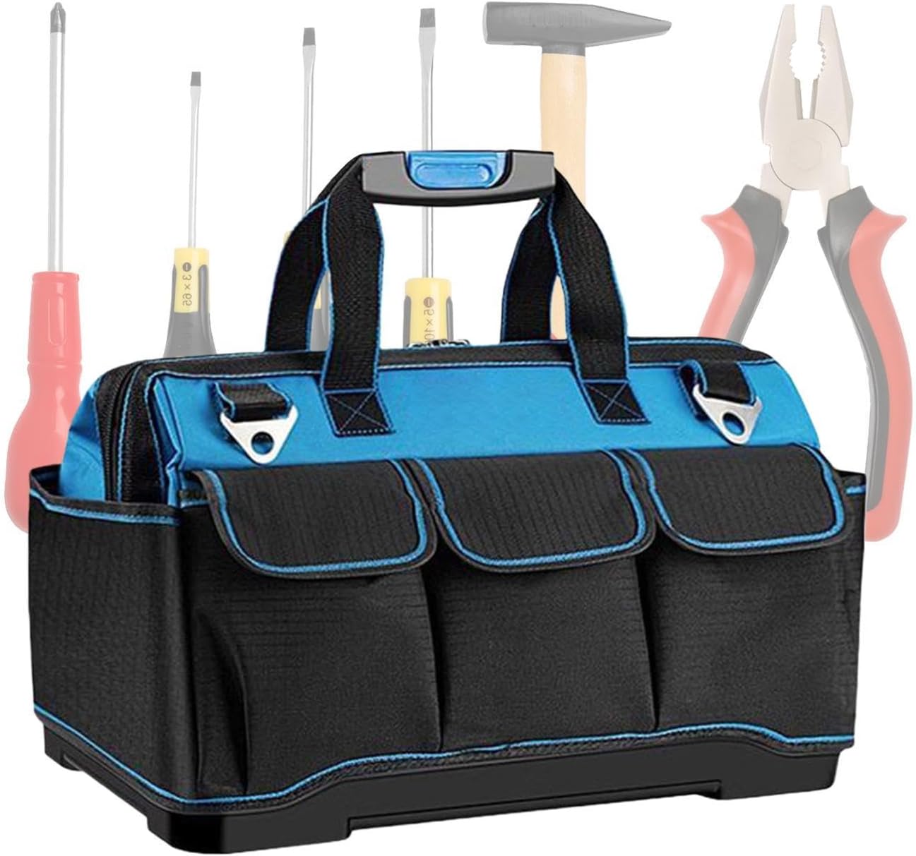  Sac À Outils Robuste - Organisateur De Rangement Multi-Poches En Oxford | Sac À Outils Mécanicien Portable,pour Travaux De Construction Maison Garage Atelier Papa électricien Mécanicien