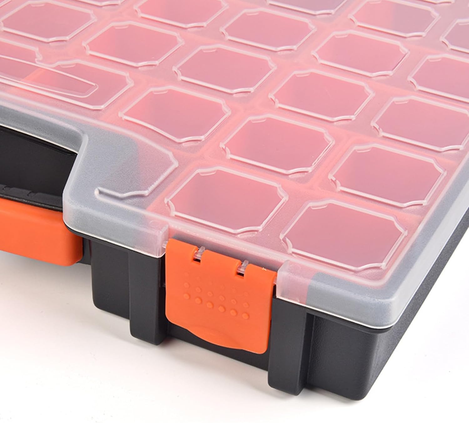  Boîte De Rangement Robuste Pour Pièces Verrouillées Avec Grilles Réglables, Organisateurs De Pièces D ' Atelier Pour Techniciens Professionnels Et Amateurs, Boîte De Rangement En Plastique