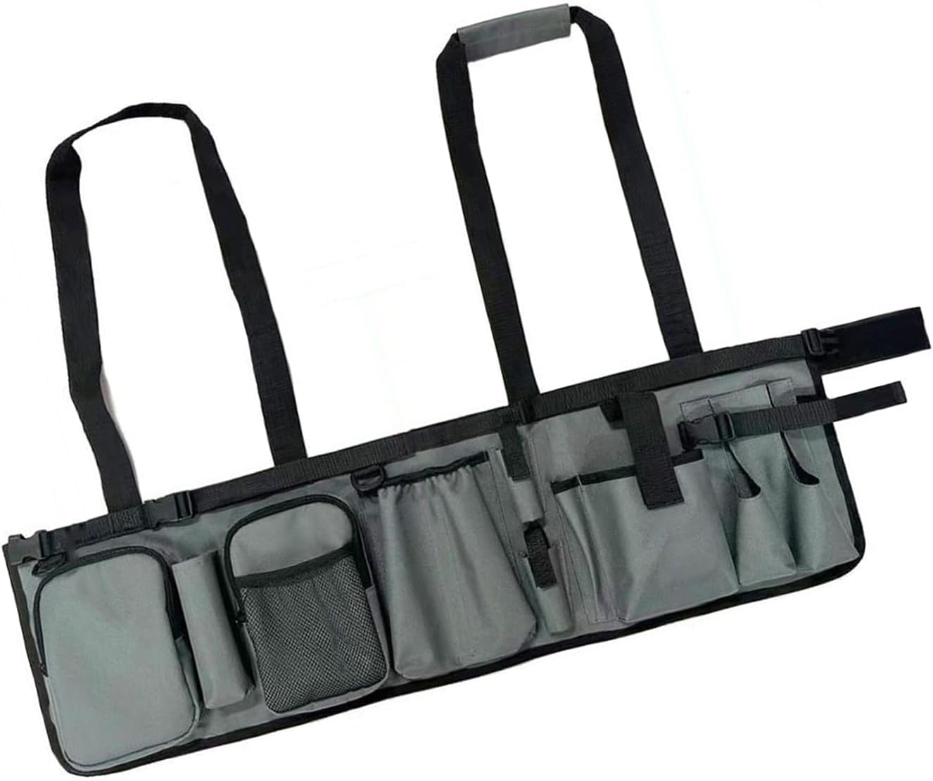  Porte-outils Portable Auto-debout En Tissu Robuste Avec Poches Multiples