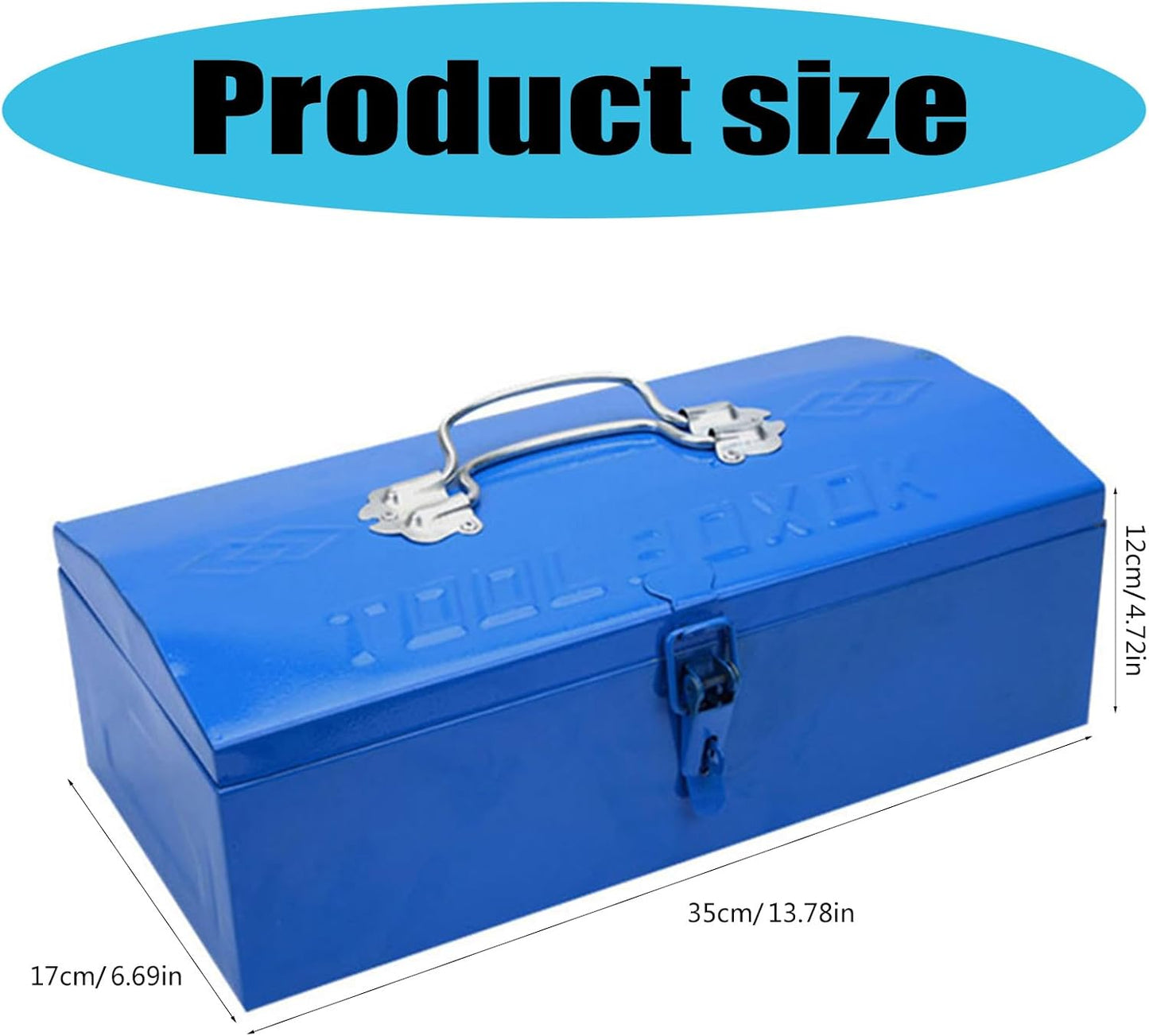  Boîte à Outils Bleue En Métal Pour étudiants Et Professionnels Pour Organiser Et Transporter La Boîte Essentielle De La Maison