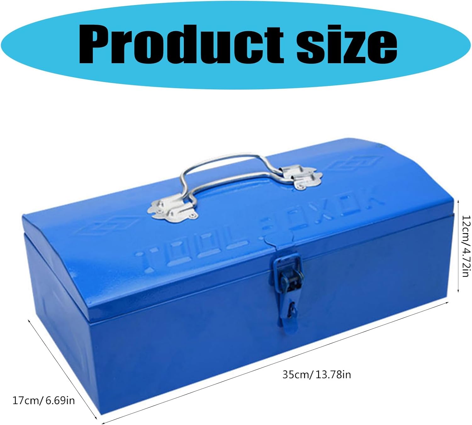  Boîte à Outils Bleue En Métal Pour étudiants Et Professionnels Pour Organiser Et Transporter La Boîte Essentielle De La Maison