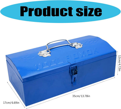  Boîte à Outils Bleue En Métal Pour étudiants Et Professionnels Pour Organiser Et Transporter La Boîte Essentielle De La Maison
