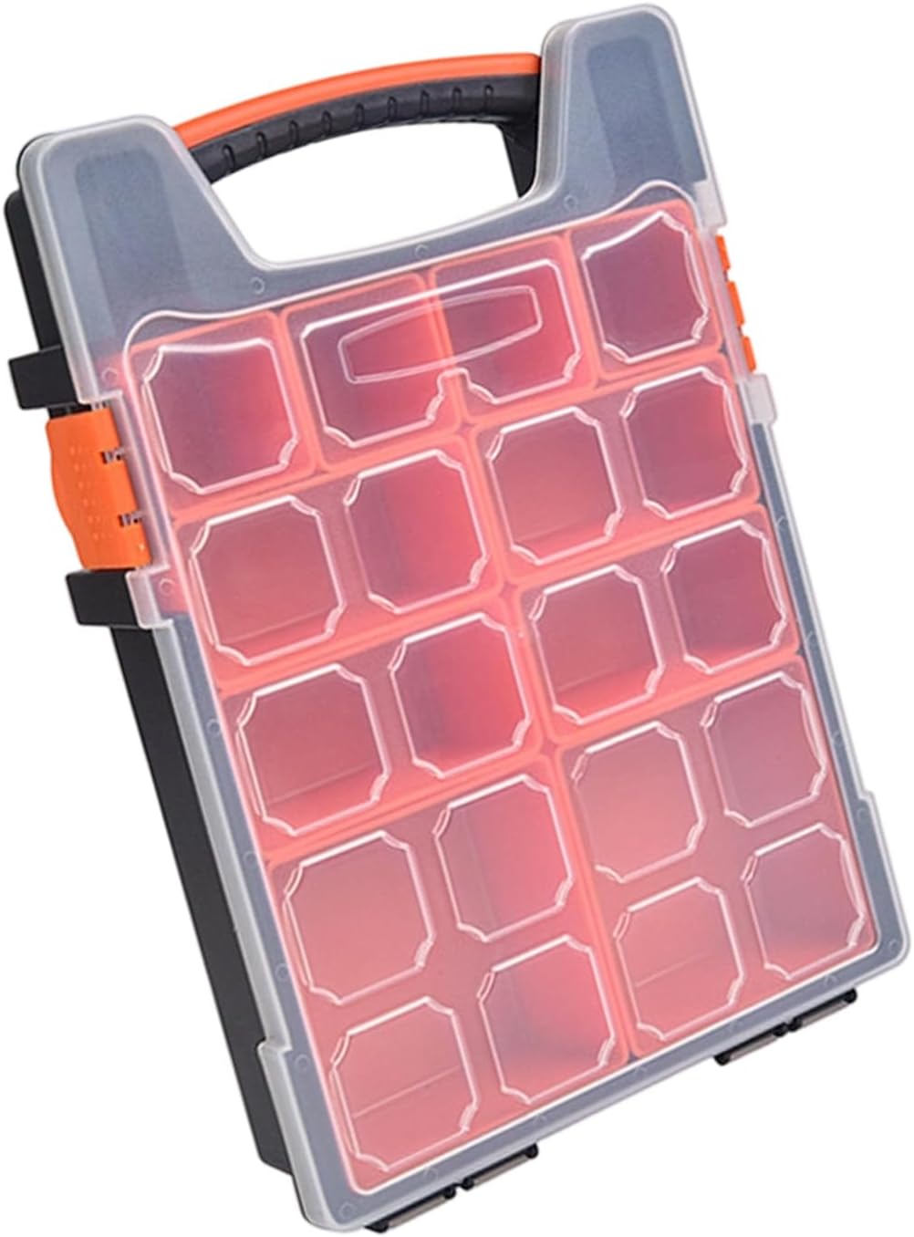 Boîte De Rangement Robuste Pour Pièces Verrouillées Avec Grilles Réglables, Organisateurs De Pièces D ' Atelier Pour Techniciens Professionnels Et Amateurs, Boîte De Rangement En Plastique