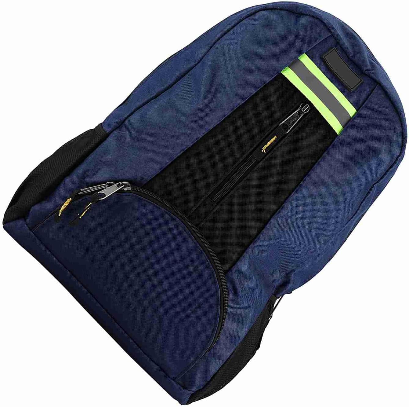 Duokon Sac à Dos Pour électricien 1680D Oxford En Tissu Pour Outils, Rangement Multi-poches, Sangle Réglable, 43 X 31 X 15 Cm, Sac De Voyage Pour électricien Plombier Réparateur (BLUE)