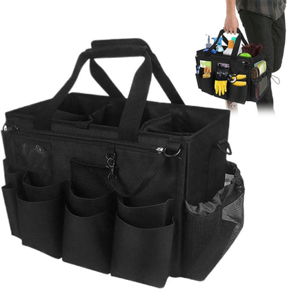  Générique Sacs De Nettoyage Pour Femmes De Ménage | Sac Plébiable Pour Ménage | Porte-Outils Mesh Respirant Imperméable Avec Poignée Bretelle Pour Chiffons Époussetage Cuisine
