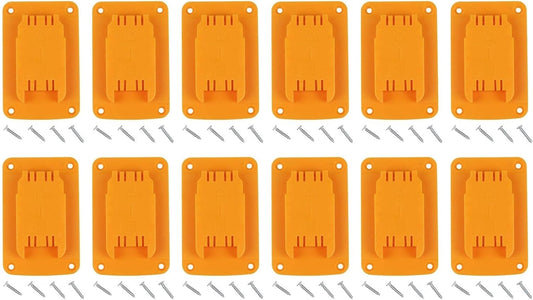  Lot De 3 Porte-outils Pour Perceuse Murale En Plastique ABS 12 V 20 V Avec Vis, Support De Rangement Jaune Pour Atelier, Garage (12 Pièces)