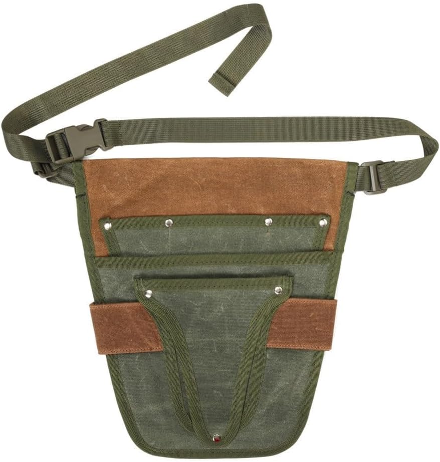  Sac à Outils De Jardinage Robuste Résistant à L'eau Avec Sangles Convertibles Pour Un Transport Confortable Et Plusieurs Compartiments Pour Maintenir Les Ciseaux Et Truelles En Toute Sécurité (marron)