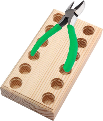 Organisateur De Pinces | Plateau De Rangement En Bois Avec Fentes Multiples Pour Pinces | Organisateur De Rangement Pour Outils À Main - Pour Garage, Établi, Armoire, Service Mécanicien, Travaux Const