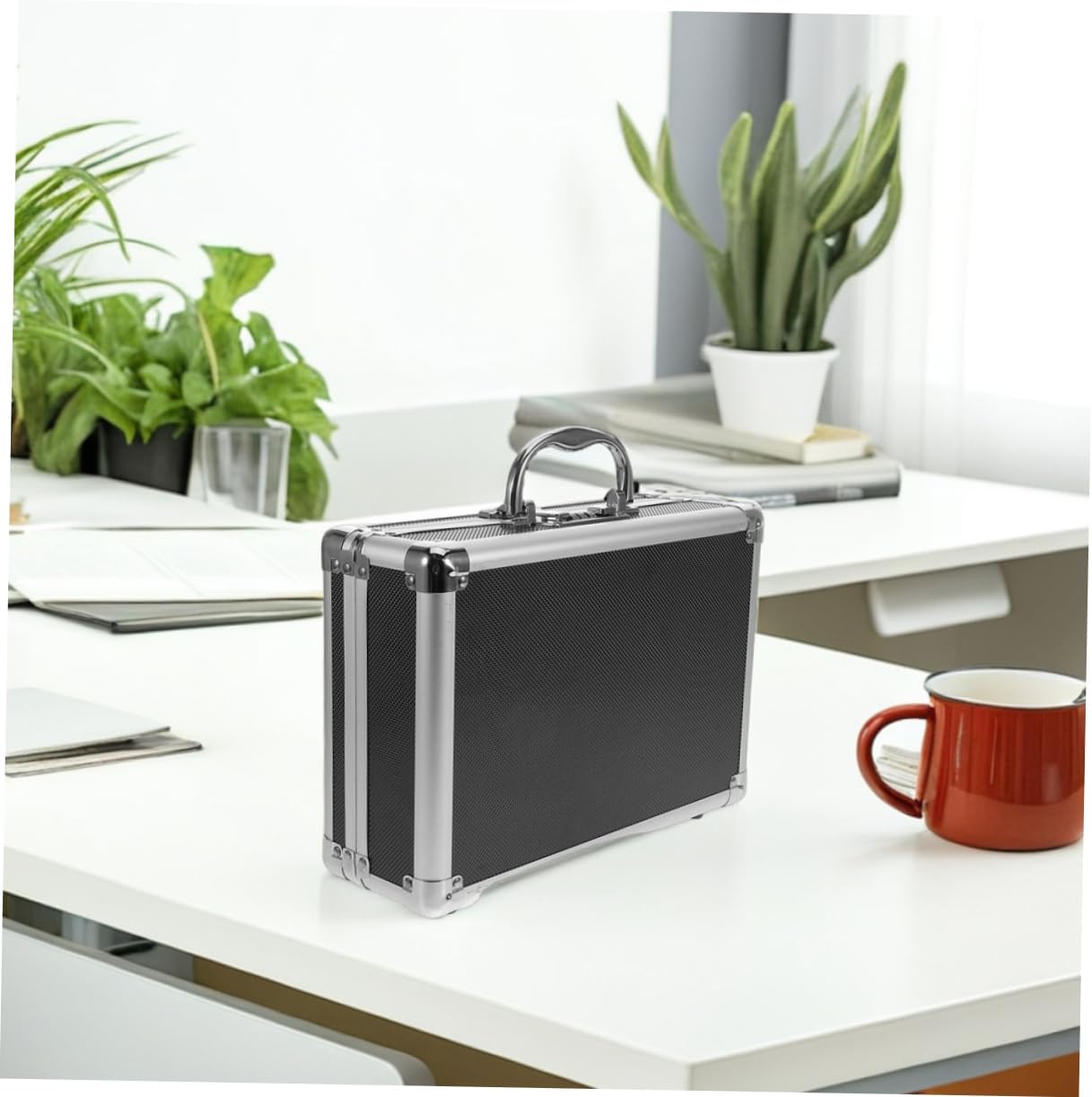  ULTECHNOVO Boîte Rangement Outils Portable Alliage Avec Poignée Pour Maison Bureau Voyages Compartiments Organisés