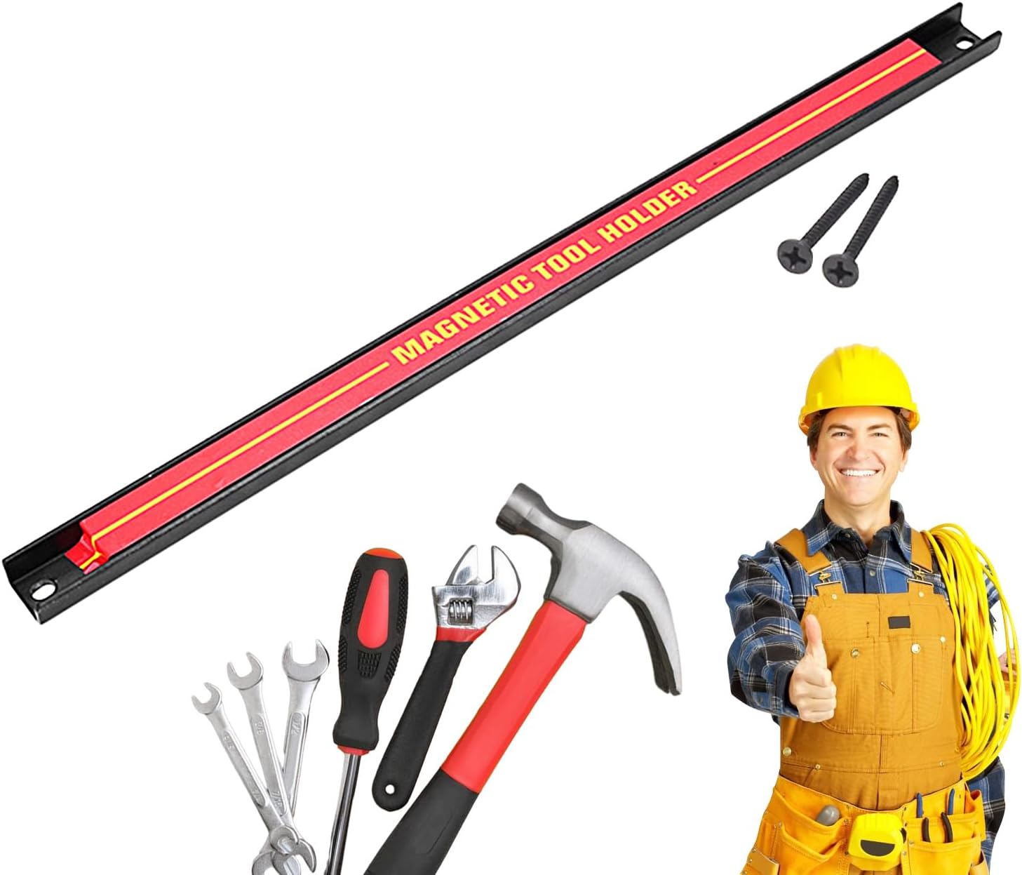 Bande Magnétique Pour Outils | Étagère De Rangement à Outils De Grande Capacité, Organisateur D'outils Peu Encombrant Pour Atelier, Atelier De Réparation Automobile, Maison