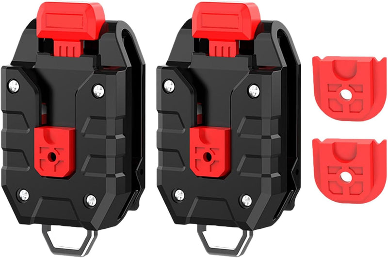  Support De Mètre Ruban à Libération Rapide Pour Ceinture Ou Sac à Outils Avec Mécanisme De Verrouillage Sécurisé Et Construction En Métal Robuste - Support Rétractable Professionnel Antidérapant
