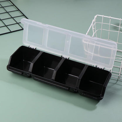  Boîte De Rangement à Vis Avec Couvercles - 4 Compartiments - Boîte à Outils - Séparateur - Conteneur De Tri Des Fournitures