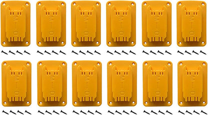  Lot De 3 Porte-outils Pour Perceuse Murale En Plastique ABS 12 V 20 V Avec Vis, Support De Rangement Jaune Pour Atelier, Garage (12 Pièces)