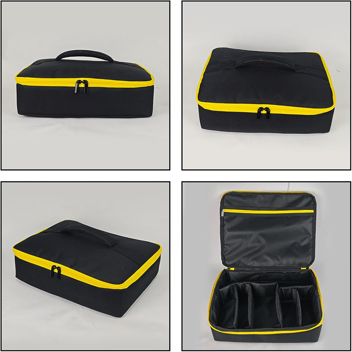 Étui De Rangement En Tissu Oxford Pour Ranger Les Batteries, Les Chargeurs, Les Disques De Coupe De Verre, Les Angles, Les Sacs à Outils Pour Meuleuse D'angle