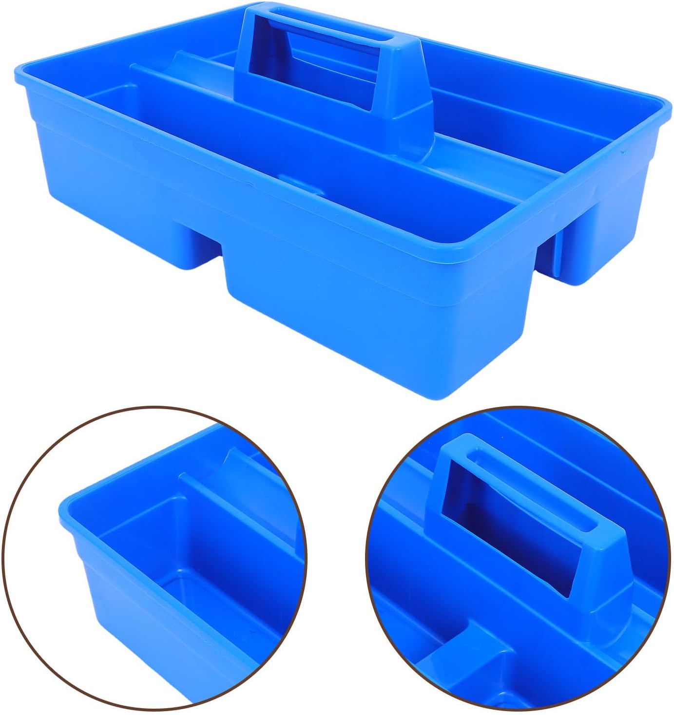  Healvian Organisateur De Fourre-Tout Plastique 3 Compartiments Portable Pour Usage Commercial Et Domicile Facile à Nettoyer