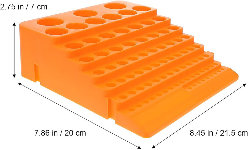  Healvian Organisateur De Fraises 84 Trous En Abs Pour Forets Et Mèches, Support Multifonction Large Adaptation, Rangement Pratique Pour Atelier Et Bricolage