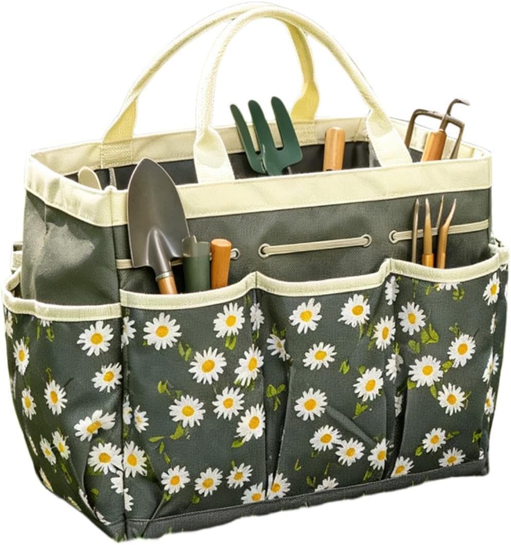  Sac De Jardinage Oxford De Grande Capacité Pour Femmes, Sac De Rangement Portable Pour Outils De Jardin | Pour Gants, Pelle, Désherbeur, Bouteille, Extérieur, Pelouse, Terrasse, Ferme
