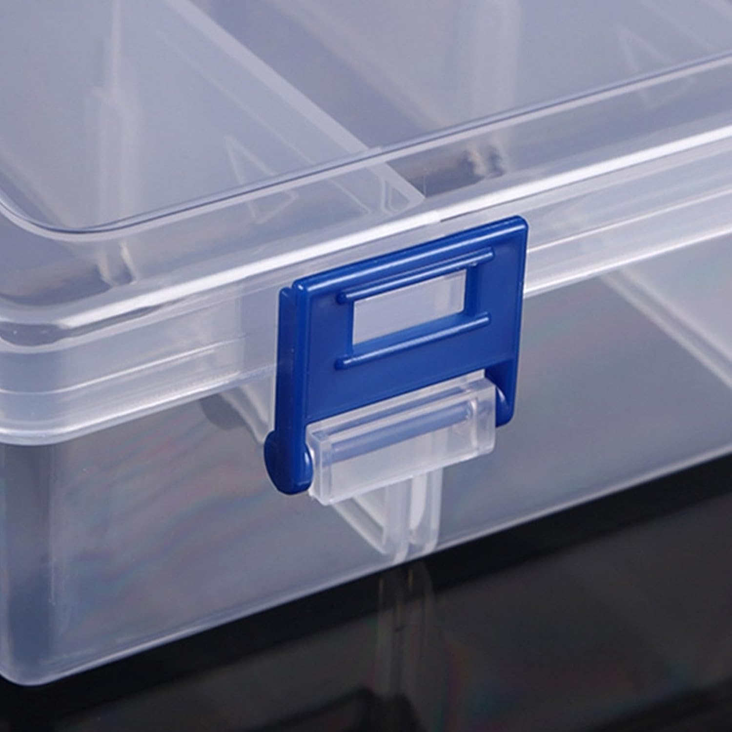  Outil Transparent Et Sûr Avec étagères Amovibles Et Verrouillage Ergonomique Pour Les Besoins D'atelier, Boîte à Outils Portable Avec Compartiment Réglable