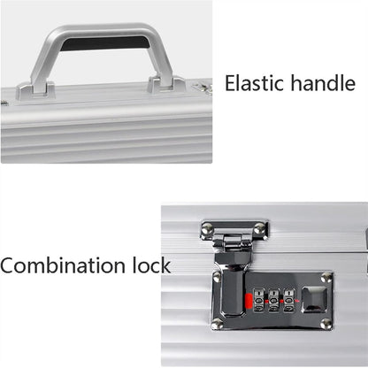  Mallette à Outils Rigide En Aluminium | Rangement Portable Multifonction Pour Mots De Passe Avec Poignée Confortable | Boîte à Outils De Rangement Pour étui De Transport