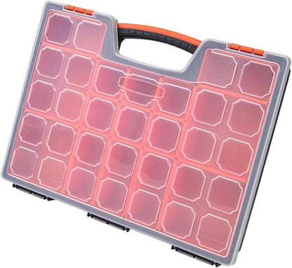  Boîte De Rangement Robuste Pour Pièces Verrouillées Avec Grilles Réglables, Organisateurs De Pièces D ' Atelier Pour Techniciens Professionnels Et Amateurs, Boîte De Rangement En Plastique