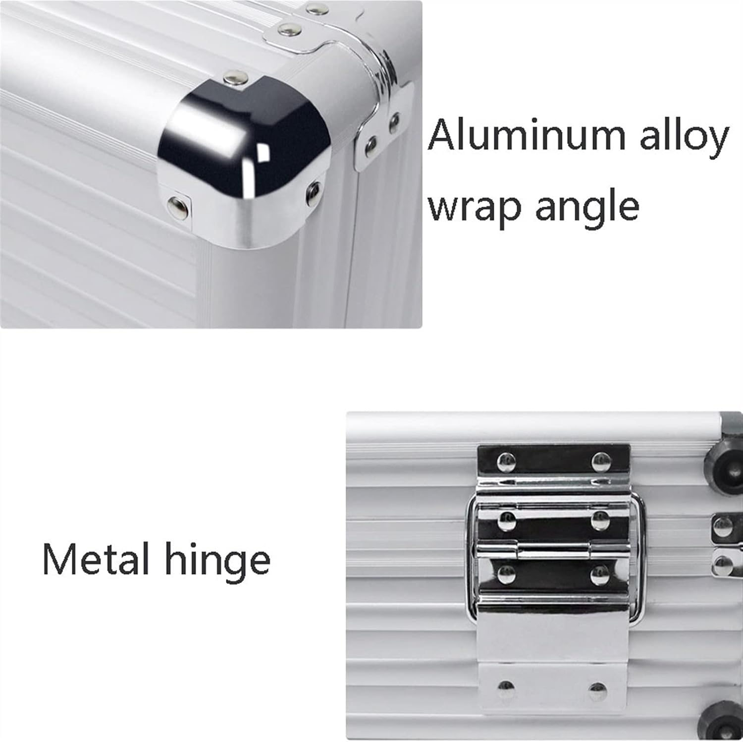  Mallette à Outils Rigide En Aluminium | Rangement Portable Multifonction Pour Mots De Passe Avec Poignée Confortable | Boîte à Outils De Rangement Pour étui De Transport