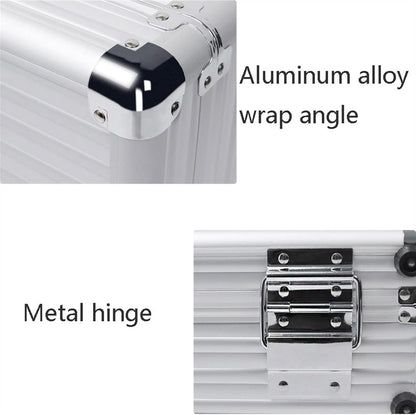  Mallette à Outils Rigide En Aluminium | Rangement Portable Multifonction Pour Mots De Passe Avec Poignée Confortable | Boîte à Outils De Rangement Pour étui De Transport