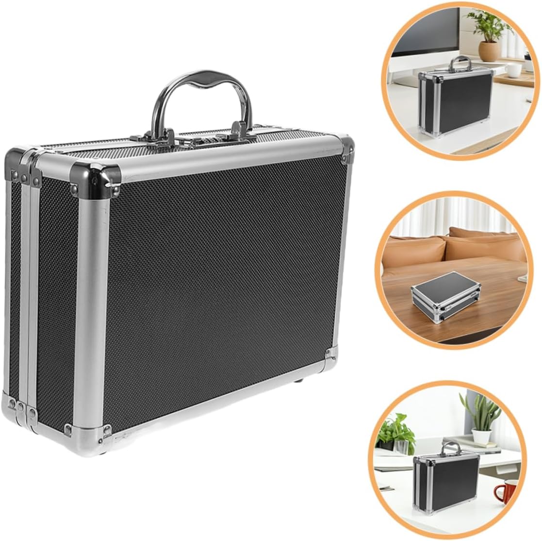  ULTECHNOVO Boîte Rangement Outils Portable Alliage Avec Poignée Pour Maison Bureau Voyages Compartiments Organisés