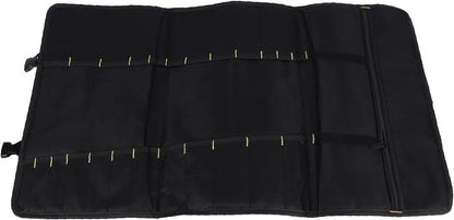  Trousse Rangement Outils, Sac Rouleau Avec Grandes Poches, Capacité Spacieuse, Tissu Oxford Résistant, 78x45cm - Organisation Efficace, Durable Et Portable Pour Électriciens (Rouge)