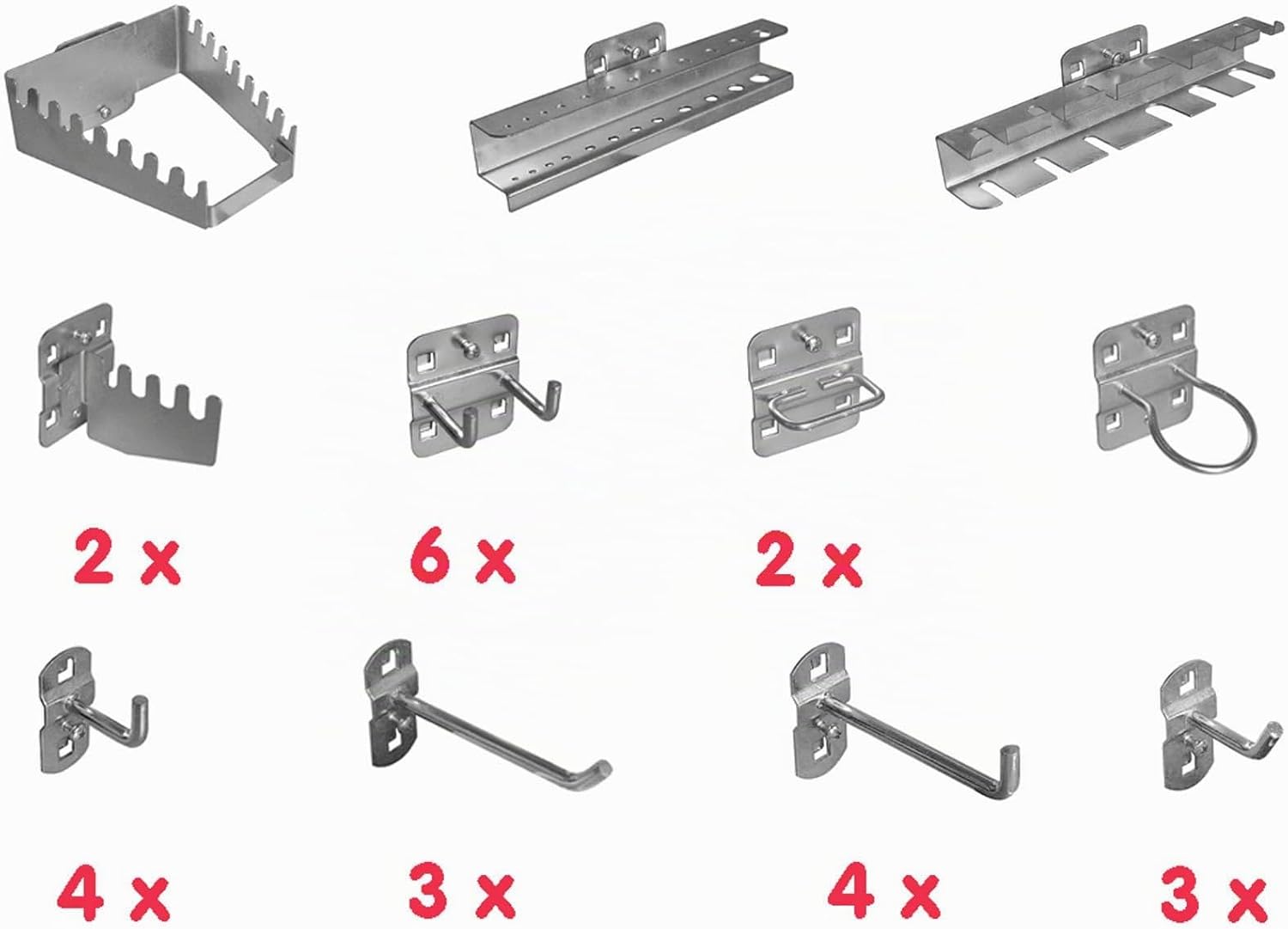  Güde 40768 Lot De 28 Porte-outils Argenté, 200 Mm X 75 Mm X 190 Mm